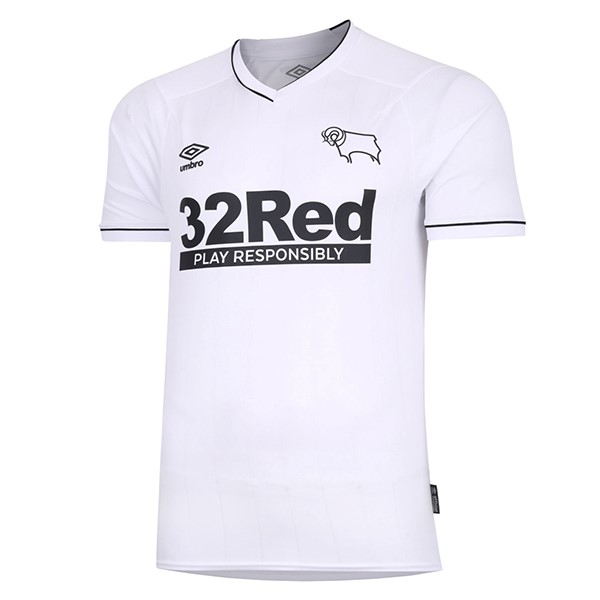 Camiseta Derby County Replica Primera Ropa 2020/21 Blanco